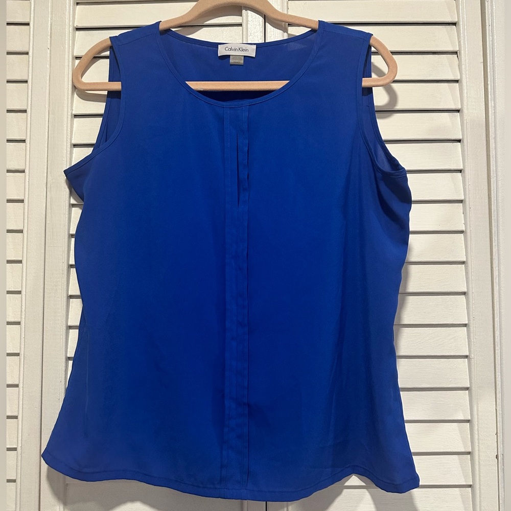 Calvin Klein blue medium blouse